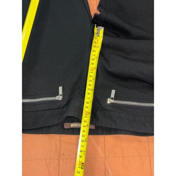 Roberto Cavalli Womens Black Skinny Pants With Zipper Pockets Size 8 - Picture 8 of 12
